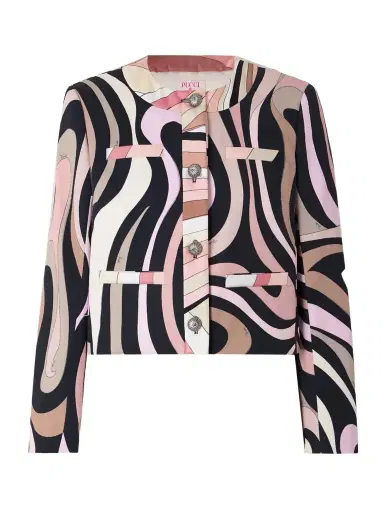 PUCCI Printed Cotton-blend Gabardine Jacket | Thumbnail 1 PUCCI Printed Cotton-blend Gabardine Jacket | Thumbnail 1