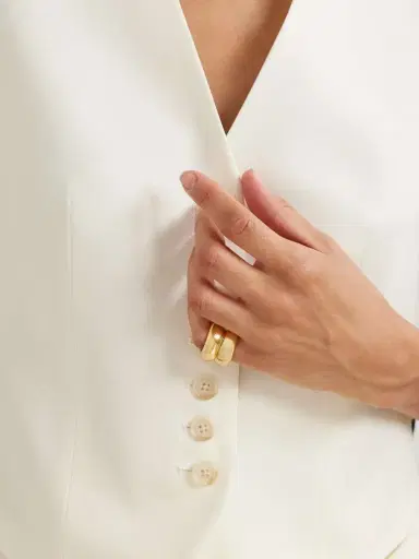 Uncommon Matters Breve Gold-tone Ring | Thumbnail 2 Uncommon Matters Breve Gold-tone Ring | Thumbnail 2