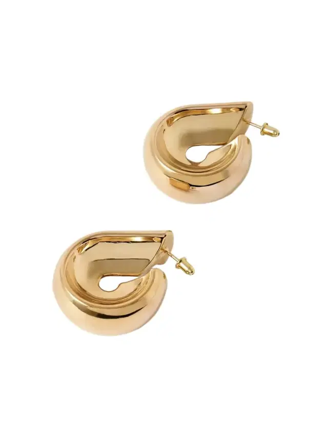 Uncommon Matters Creole Gold-tone Hoop Earrings