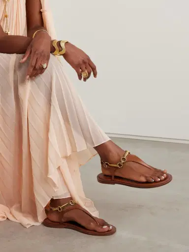 Zimmermann Wild Embellished Leather Sandals | Thumbnail 2 Zimmermann Wild Embellished Leather Sandals | Thumbnail 2