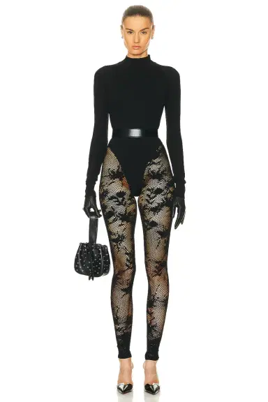 ALAÏA Turtleneck Catsuit | Thumbnail 1 ALAÏA Turtleneck Catsuit | Thumbnail 1