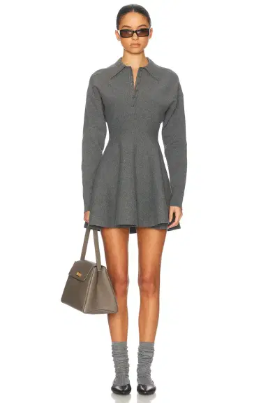 Helsa Saffron Mini Knit Dress | Thumbnail 1 Helsa Saffron Mini Knit Dress | Thumbnail 1
