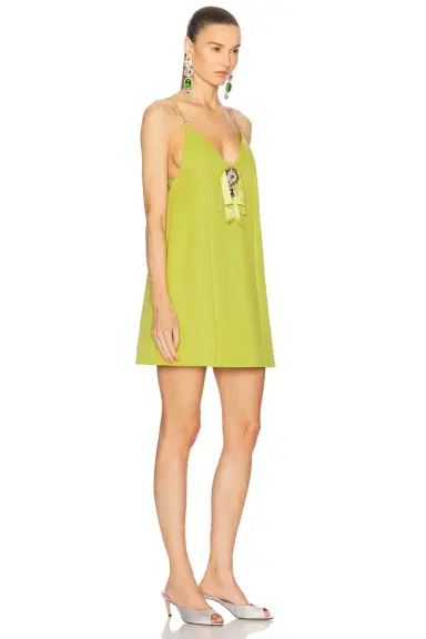 AREA Crystal Embellished Bow Mini Dress | Thumbnail 4 AREA Crystal Embellished Bow Mini Dress | Thumbnail 4