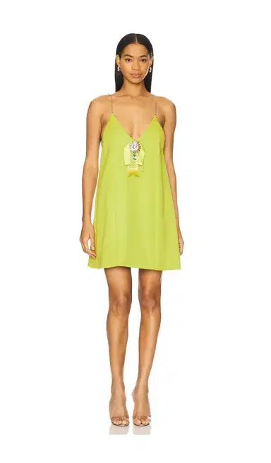 AREA Crystal Embellished Bow Mini Dress | Thumbnail 1 AREA Crystal Embellished Bow Mini Dress | Thumbnail 1