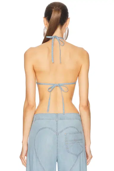 AREA Crystal Rosette Handkerchief Top | Thumbnail 5 AREA Crystal Rosette Handkerchief Top | Thumbnail 5