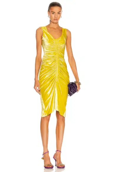 Bottega Veneta Velvet Stretch Dress | Thumbnail 1 Bottega Veneta Velvet Stretch Dress | Thumbnail 1
