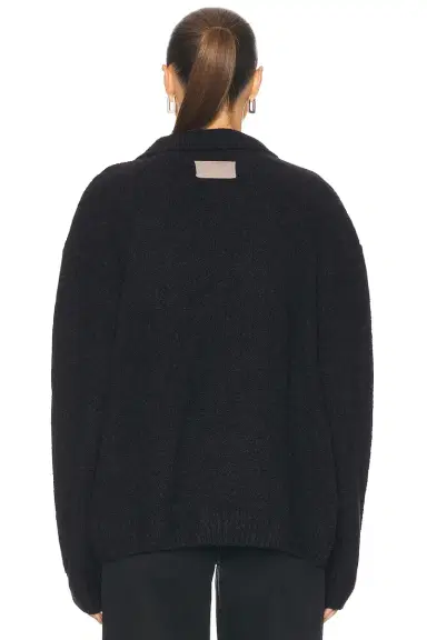 Aya Muse Knit Zip Up Jacket With Collar | Thumbnail 4 Aya Muse Knit Zip Up Jacket With Collar | Thumbnail 4
