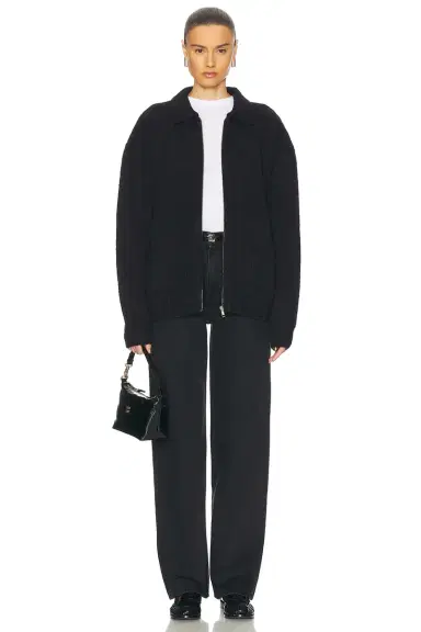 Aya Muse Knit Zip Up Jacket With Collar | Thumbnail 5 Aya Muse Knit Zip Up Jacket With Collar | Thumbnail 5