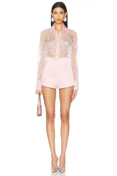 Retrofête Aubriella Embellished Shirt | Thumbnail 4 Retrofête Aubriella Embellished Shirt | Thumbnail 4