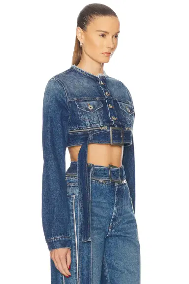 Jean Paul Gaultier Super Cropped Denim Jacket | Thumbnail 2 Jean Paul Gaultier Super Cropped Denim Jacket | Thumbnail 2