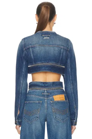 Jean Paul Gaultier Super Cropped Denim Jacket | Thumbnail 3 Jean Paul Gaultier Super Cropped Denim Jacket | Thumbnail 3