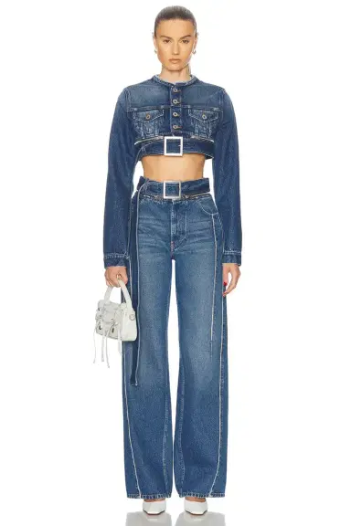 Jean Paul Gaultier Super Cropped Denim Jacket | Thumbnail 4 Jean Paul Gaultier Super Cropped Denim Jacket | Thumbnail 4