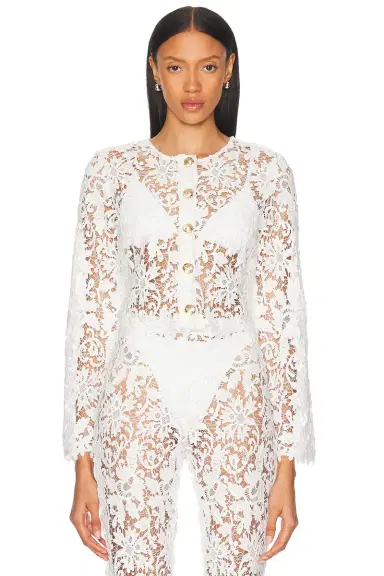 La Porte Coco Lace Button Shirt | Thumbnail 2 La Porte Coco Lace Button Shirt | Thumbnail 2