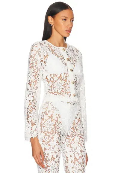 La Porte Coco Lace Button Shirt | Thumbnail 3 La Porte Coco Lace Button Shirt | Thumbnail 3