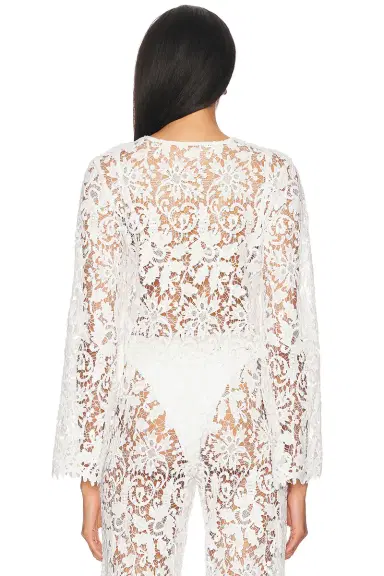La Porte Coco Lace Button Shirt | Thumbnail 4 La Porte Coco Lace Button Shirt | Thumbnail 4