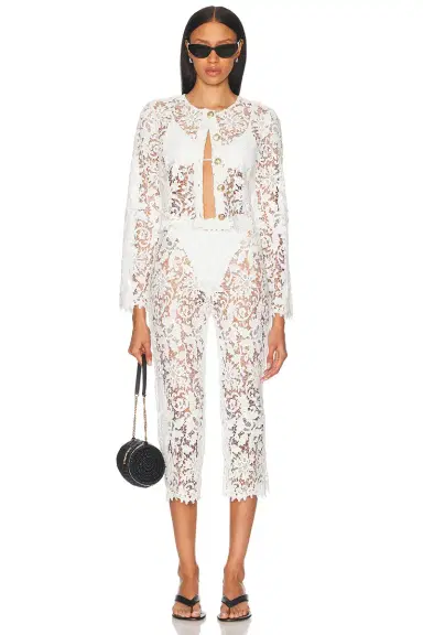 La Porte Coco Lace Button Shirt | Thumbnail 5 La Porte Coco Lace Button Shirt | Thumbnail 5