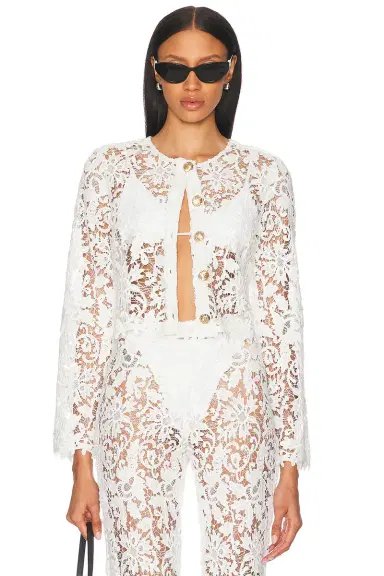La Porte Coco Lace Button Shirt | Thumbnail 1 La Porte Coco Lace Button Shirt | Thumbnail 1