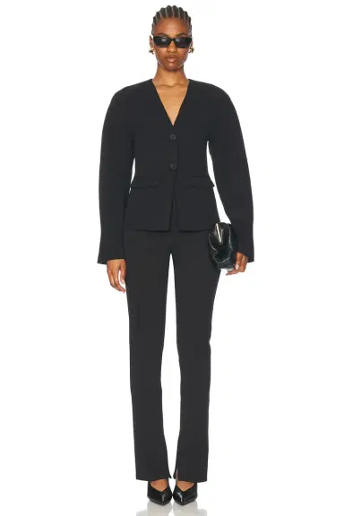 EAVES Gal Polished Crepe Blazer | Thumbnail 6 EAVES Gal Polished Crepe Blazer | Thumbnail 6