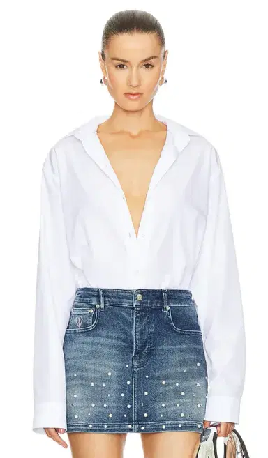 Moschino Jeans Button Up Shirt | Thumbnail 1 Moschino Jeans Button Up Shirt | Thumbnail 1