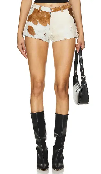 Understated Leather x REVOLVE Cowhide Shorts | Thumbnail 1 Understated Leather x REVOLVE Cowhide Shorts | Thumbnail 1