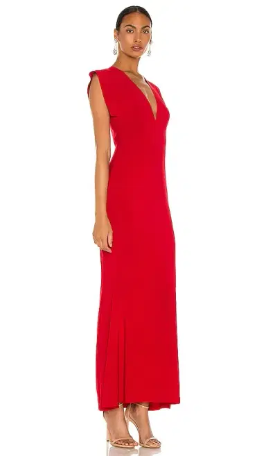 Norma Kamali x REVOLVE V Neck Rectangle Gown | Thumbnail 2 Norma Kamali x REVOLVE V Neck Rectangle Gown | Thumbnail 2