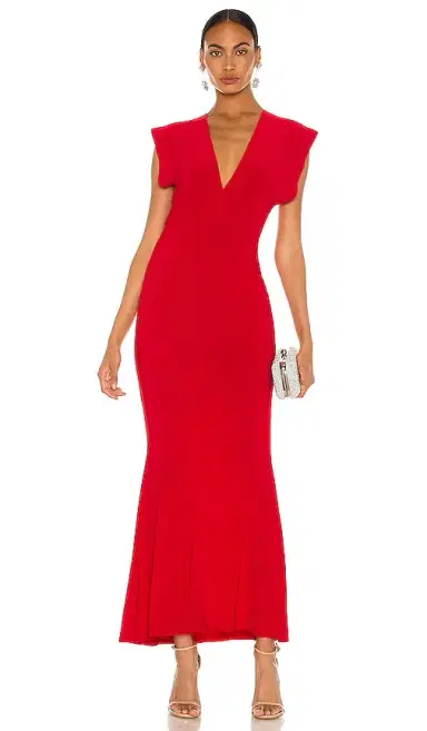 Norma Kamali x REVOLVE V Neck Rectangle Gown | Thumbnail 1 Norma Kamali x REVOLVE V Neck Rectangle Gown | Thumbnail 1