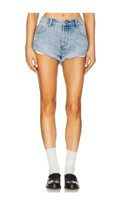 One Teaspoon Messed Up Bandits Low Waist Denim Short | Thumbnail 1 One Teaspoon Messed Up Bandits Low Waist Denim Short | Thumbnail 1