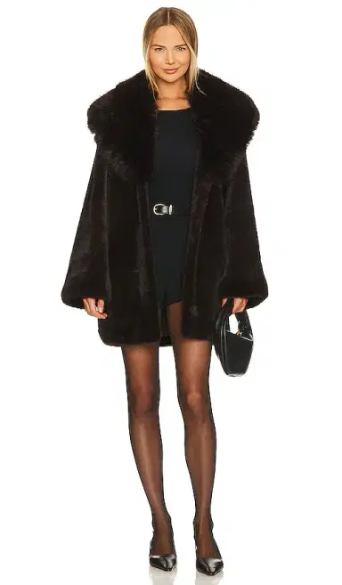Adrienne Landau Faux Fox & Mink Coat | Thumbnail 1 Adrienne Landau Faux Fox & Mink Coat | Thumbnail 1