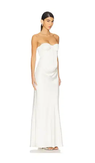 ROTATE Satin Pearl Corset Dress | Thumbnail 2 ROTATE Satin Pearl Corset Dress | Thumbnail 2
