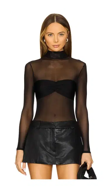 SEROYA X Revolve Stassie Bandeau Mesh Bodysuit | Thumbnail 1 SEROYA X Revolve Stassie Bandeau Mesh Bodysuit | Thumbnail 1