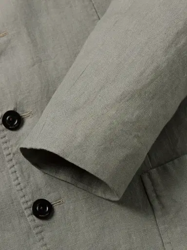 Boglioli Slim-Fit Nehru-Collar Herringbone Linen Jacket - Men | Thumbnail 6 Boglioli Slim-Fit Nehru-Collar Herringbone Linen Jacket - Men | Thumbnail 6