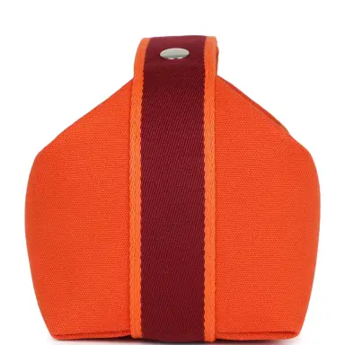 HERMÈS Hermes Bride A Brac Carre Case PM Feu Canvas Palladium Hardware | Thumbnail 3 HERMÈS Hermes Bride A Brac Carre Case PM Feu Canvas Palladium Hardware | Thumbnail 3