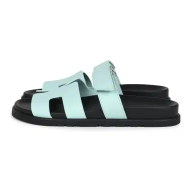 HERMÈS Hermes Chypre Techno Sandals Bleu Cristaux Epsom Palladium Hardware | Thumbnail 5 HERMÈS Hermes Chypre Techno Sandals Bleu Cristaux Epsom Palladium Hardware | Thumbnail 5
