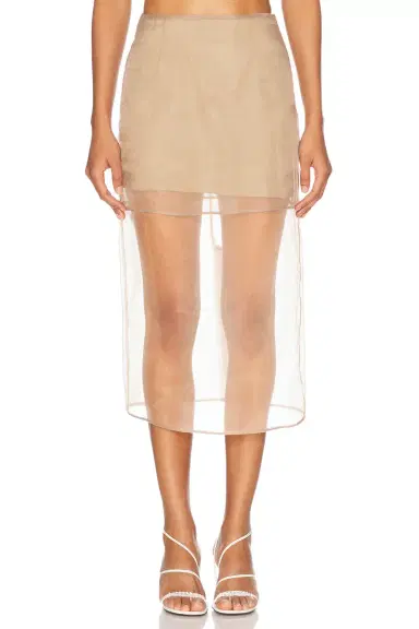 L'Academie Blaire Midi Skirt | Thumbnail 3 L'Academie Blaire Midi Skirt | Thumbnail 3