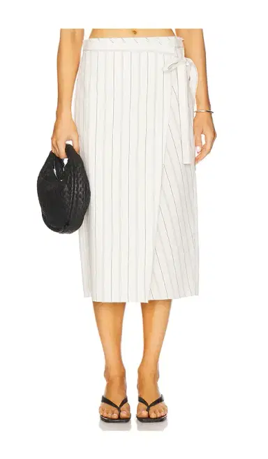 Vince Seedling Stripe Wrap Skirt | Thumbnail 1 Vince Seedling Stripe Wrap Skirt | Thumbnail 1