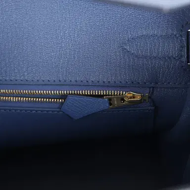 HERMÈS Pre-owned Hermes Birkin 30 Bleu Brighton Epsom Gold Hardware | Thumbnail 9 HERMÈS Pre-owned Hermes Birkin 30 Bleu Brighton Epsom Gold Hardware | Thumbnail 9