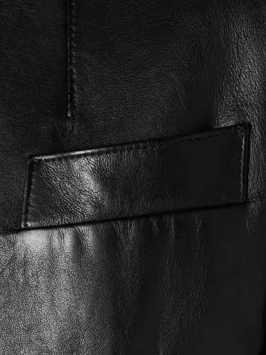 Khaite Samuelson Cropped Leather Jacket | Thumbnail 4 Khaite Samuelson Cropped Leather Jacket | Thumbnail 4
