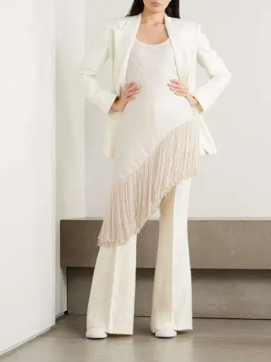 Gabriela Hearst Ursin Fringed Silk-bouclé Top | Thumbnail 2 Gabriela Hearst Ursin Fringed Silk-bouclé Top | Thumbnail 2