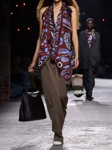Bottega Veneta Open-back Printed Silk-twill Halterneck Top | Thumbnail 4 Bottega Veneta Open-back Printed Silk-twill Halterneck Top | Thumbnail 4