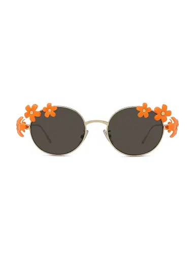 LOEWE Women's x Paula's Ibiza 51MM Round Sunglasses - Gold Orange Brown | Thumbnail 2 LOEWE Women's x Paula's Ibiza 51MM Round Sunglasses - Gold Orange Brown | Thumbnail 2