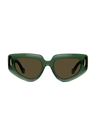 Loewe Women's Anagram 51MM Butterfly Sunglasses - Green Brown | Thumbnail 2 Loewe Women's Anagram 51MM Butterfly Sunglasses - Green Brown | Thumbnail 2