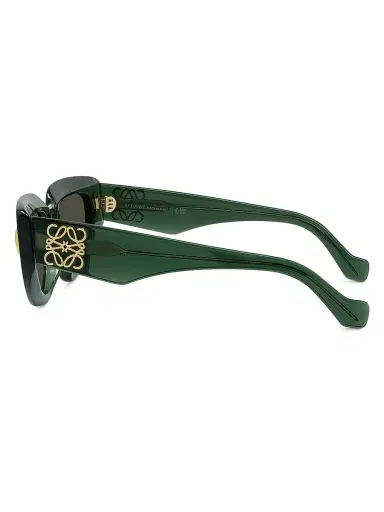 Loewe Women's Anagram 51MM Butterfly Sunglasses - Green Brown | Thumbnail 3 Loewe Women's Anagram 51MM Butterfly Sunglasses - Green Brown | Thumbnail 3