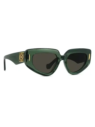 Loewe Women's Anagram 51MM Butterfly Sunglasses - Green Brown | Thumbnail 8 Loewe Women's Anagram 51MM Butterfly Sunglasses - Green Brown | Thumbnail 8
