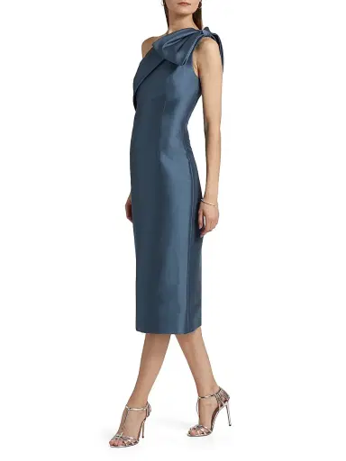 SACHIN BABI Women's Sharla One-Shoulder Cocktail Dress - Steel Blue | Thumbnail 2 SACHIN BABI Women's Sharla One-Shoulder Cocktail Dress - Steel Blue | Thumbnail 2