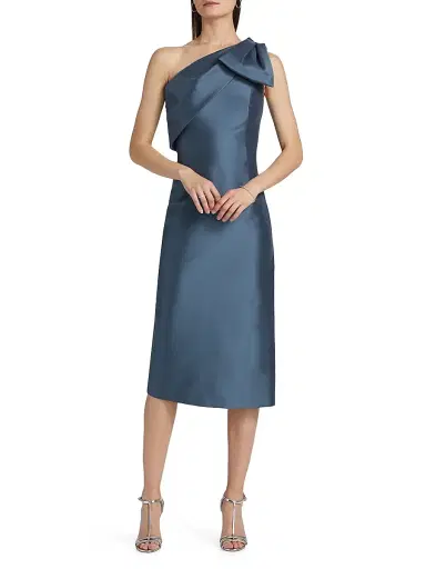 SACHIN BABI Women's Sharla One-Shoulder Cocktail Dress - Steel Blue | Thumbnail 3 SACHIN BABI Women's Sharla One-Shoulder Cocktail Dress - Steel Blue | Thumbnail 3