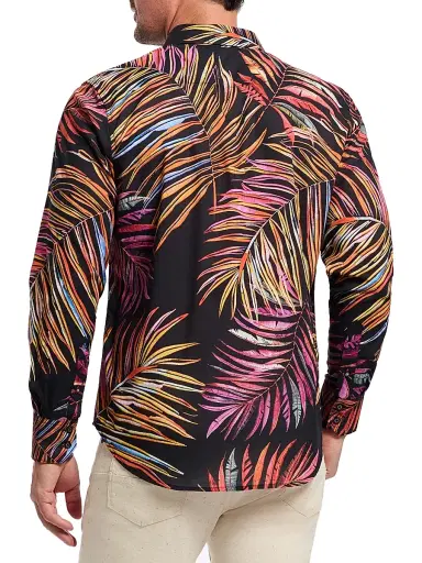 Robert Graham Men's Acai Printed Cotton Button-Front Shirt | Thumbnail 4 Robert Graham Men's Acai Printed Cotton Button-Front Shirt | Thumbnail 4
