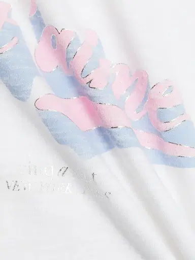 Cinq à Sept Women's Je T'aime Logo Shrunken T-Shirt - White Multi | Thumbnail 7 Cinq à Sept Women's Je T'aime Logo Shrunken T-Shirt - White Multi | Thumbnail 7