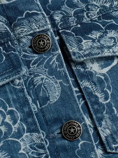 Cinq à Sept Women's Sketchbook Floral Sylvain Jacket - Indigo White | Thumbnail 7 Cinq à Sept Women's Sketchbook Floral Sylvain Jacket - Indigo White | Thumbnail 7