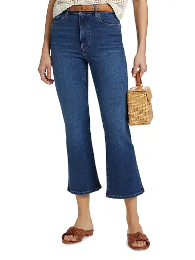Frame Women's The Reboot Crop High-Rise Stretch Flared Jeans - Femma - Size 23 | Thumbnail 3 Frame Women's The Reboot Crop High-Rise Stretch Flared Jeans - Femma - Size 23 | Thumbnail 3