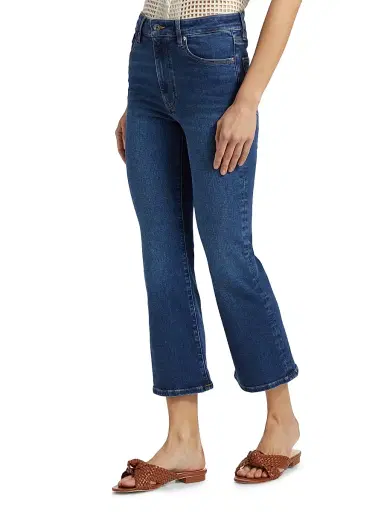 Frame Women's The Reboot Crop High-Rise Stretch Flared Jeans - Femma - Size 23 | Thumbnail 4 Frame Women's The Reboot Crop High-Rise Stretch Flared Jeans - Femma - Size 23 | Thumbnail 4